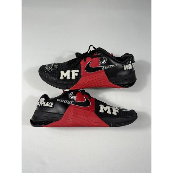 New Nike Metcon 8 MF HWPO Shoes Mens Size 14 Black Red Gym Training DO9387-001 - Picture 1 of 10
